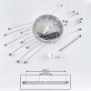 Lacosse Plafondlamp LED Chroom, Nikkel mat, 21-lichts