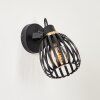 Pocho Muurlamp Messing, Zwart, 1-licht