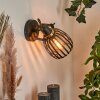 Pocho Muurlamp Messing, Zwart, 1-licht