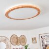 Siguna Plafondpaneel LED houtlook, 1-licht