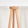 Saladillo Staande lamp Hout donker, Wit, 1-licht