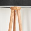 Saladillo Staande lamp Hout donker, Wit, 1-licht