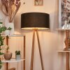 Saladillo Staande lamp Hout donker, Wit, 1-licht