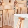 Saladillo Staande lamp Hout licht, Wit, 1-licht