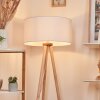 Saladillo Staande lamp Hout licht, Wit, 1-licht