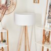 Saladillo Staande lamp Hout licht, Wit, 1-licht