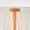 Saladillo Staande lamp Hout licht, Wit, 1-licht