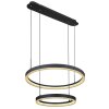 Globo AUGUSTO Hanger LED Goud, Zwart, 2-lichts, Afstandsbediening, Kleurwisselaar