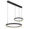 Globo AUGUSTO Hanger LED Goud, Zwart, 2-lichts, Afstandsbediening, Kleurwisselaar