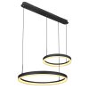 Globo AUGUSTO Hanger LED Goud, Zwart, 2-lichts, Afstandsbediening, Kleurwisselaar