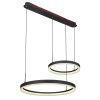 Globo AUGUSTO Hanger LED Goud, Zwart, 2-lichts, Afstandsbediening, Kleurwisselaar