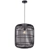 Brilliant Woodrow Hanglamp Zwart, 1-licht