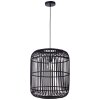 Brilliant Woodrow Hanglamp Zwart, 1-licht
