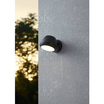 Eglo NIVAROLO Buiten muurverlichting LED Zwart, 1-licht