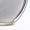 Koyoto Hanger Glas 25 cm roestvrij staal, Zwart, 1-licht