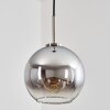 Koyoto Hanger Glas 20 cm Zwart, Zilver, 1-licht