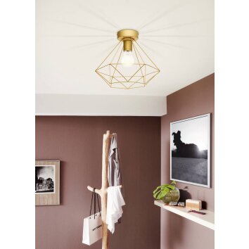 EGLO BYRON Plafondlamp Messing, 1-licht