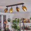 Traak Plafondlamp Zwart, 4-lichts