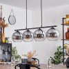 Koyoto Hanglamp Glas 20 cm Rookkleurig, 4-lichts