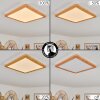 Siguna Plafondpaneel LED houtlook, 1-licht