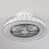 Burmeister plafondventilator LED Wit, 1-licht, Afstandsbediening