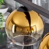 Koyoto Hanglamp Glas 15 cm Amber, 4-lichts