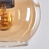 Koyoto Hanglamp Glas 15 cm Amber, 3-lichts