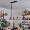 Koyoto Hanglamp Glas 15 cm Amber, 3-lichts