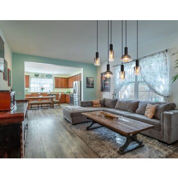 Globo CLASSIS Hanger Zwart, 6-lichts