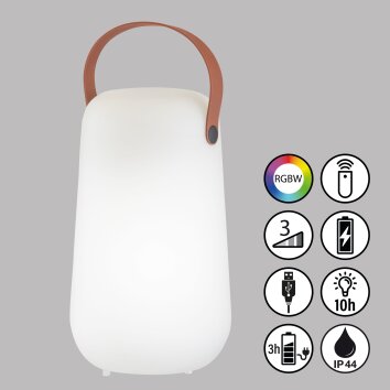 FHL easy Collgar Tafellamp LED Wit, 1-licht, Afstandsbediening, Kleurwisselaar