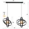 Galaxy Hanglamp Antiek, 2-lichts