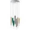 Brilliant Inez Hanglamp LED Zilver, 7-lichts