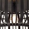 Brilliant Woodrow Plafondlamp Zwart, 1-licht