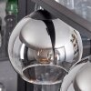 Koyoto Hanglamp Glas 15 cm Rookkleurig, 4-lichts