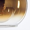 Koyoto Hanglamp Glas 20 cm Goud, Duidelijk, 5-lichts