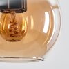 Koyoto Hanglamp Glas 15 cm Amber, 5-lichts