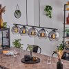 Koyoto Hanglamp Glas 20 cm Rookkleurig, 5-lichts