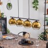 Koyoto Hanglamp Glas 20 cm Goud, 4-lichts