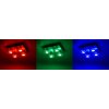 Leuchten-Direkt LOLA-MIKE Plafondlamp LED roestvrij staal, 4-lichts, Afstandsbediening, Kleurwisselaar