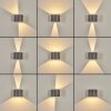 Tamarin Buiten muurverlichting LED Antraciet, 2-lichts