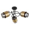 Globo MILLEY Plafondlamp Messing, Zwart, 3-lichts