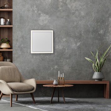 Leuchten-Direkt BEROA Plafondpaneel LED Wit, 1-licht, Afstandsbediening