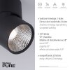 Paul Neuhaus PURE-NOLA Plafondlamp LED Zwart, 2-lichts