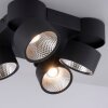 Paul Neuhaus PURE-NOLA Plafondlamp LED Zwart, 4-lichts