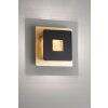 Fischer & Honsel Hennes Muurlamp LED Goud, Zwart, 1-licht