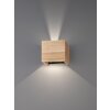 Fischer & Honsel Paloma Muurlamp LED Hout licht, 2-lichts