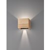 Fischer & Honsel Paloma Muurlamp LED Hout licht, 2-lichts