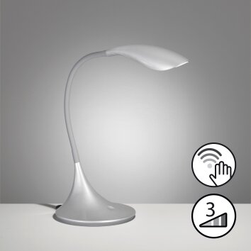 Fischer & Honsel Nil Tafellamp LED Zilver, 1-licht