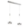 Fischer & Honsel Lavin Hanglamp LED Nikkel mat, 2-lichts