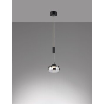 Fischer & Honsel Arosa Hanglamp LED Zwart, 1-licht